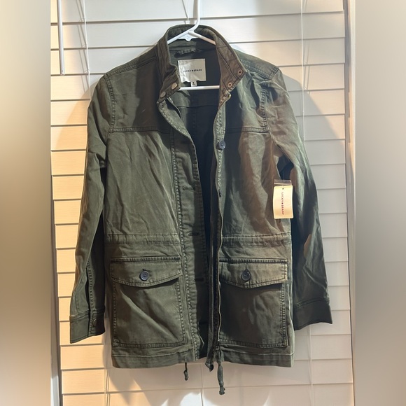 New $99 LUCKY BRAND Utility Jacket coat Medium Olive Night NWT - Picture 5 of 9